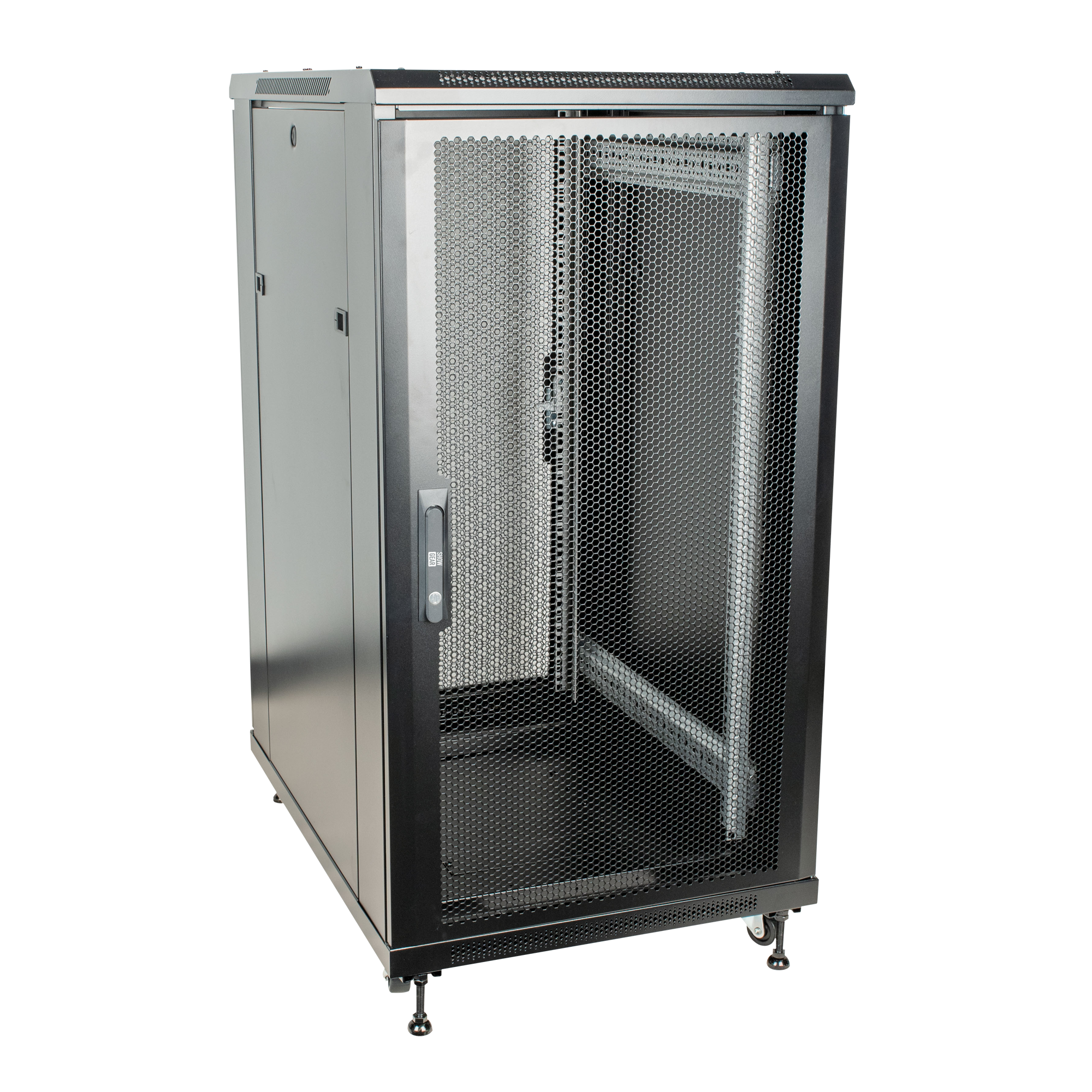 SHOWGEAR RCA-FSM-22 22U Network Cabinet with mesh door 22 HE Netzwerkschrank mit Gittertür SHOWGEAR RCA-FSM-22 22U Network Cabinet with mesh door 22 HE Netzwerkschrank mit Gittertür
