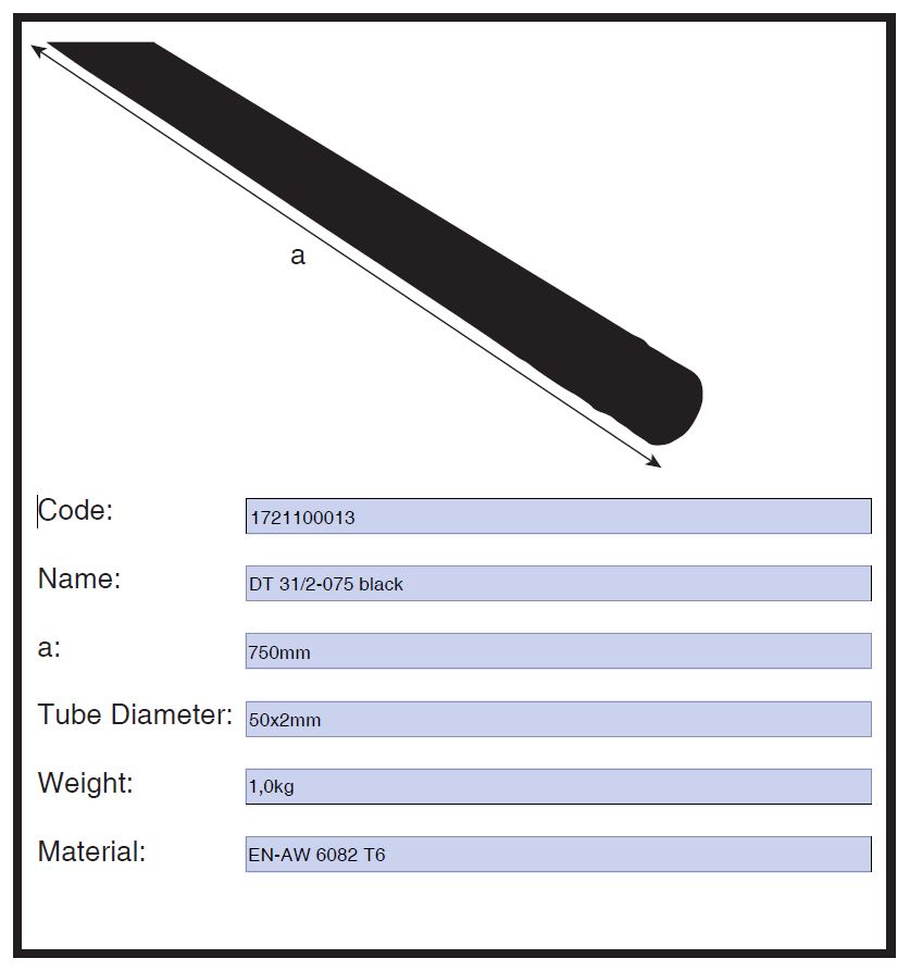  DT 31/2-075 Black