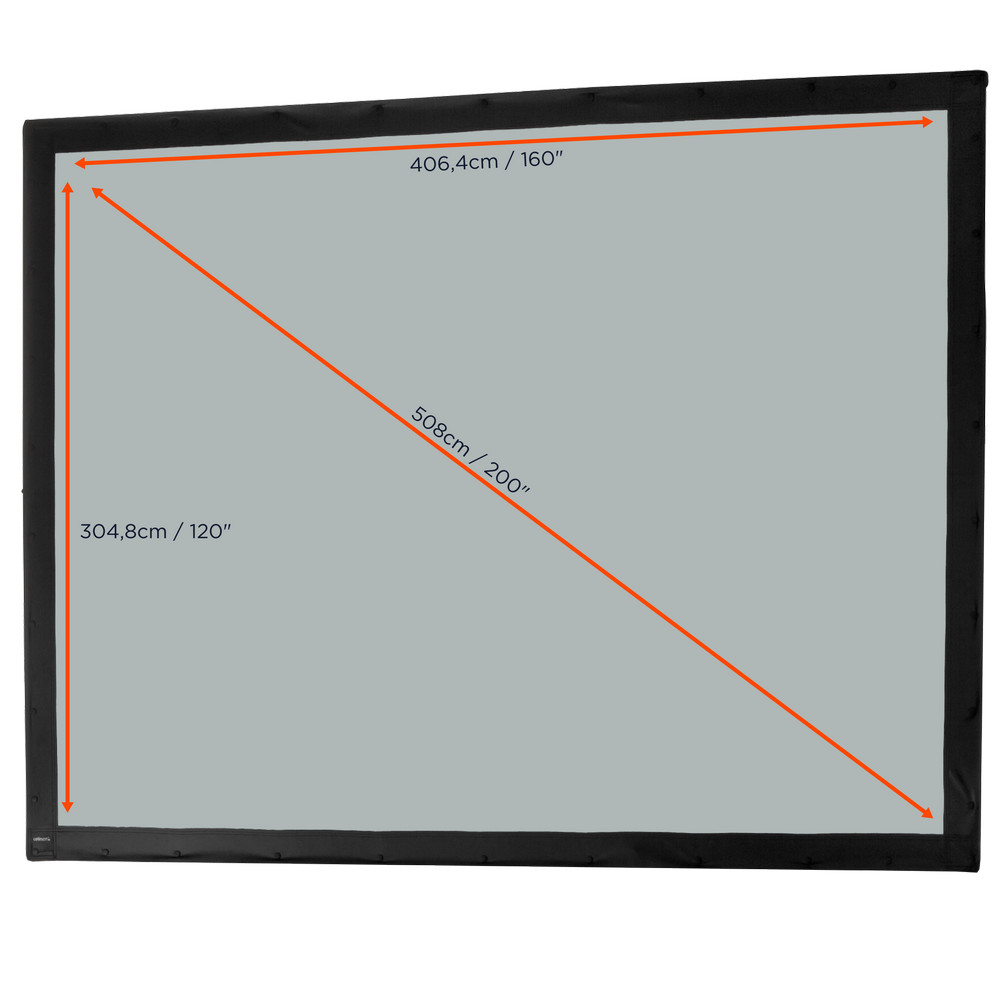 celexon Tuch für Faltrahmen Mobil Expert - 406 x 305 cm Rückprojektion