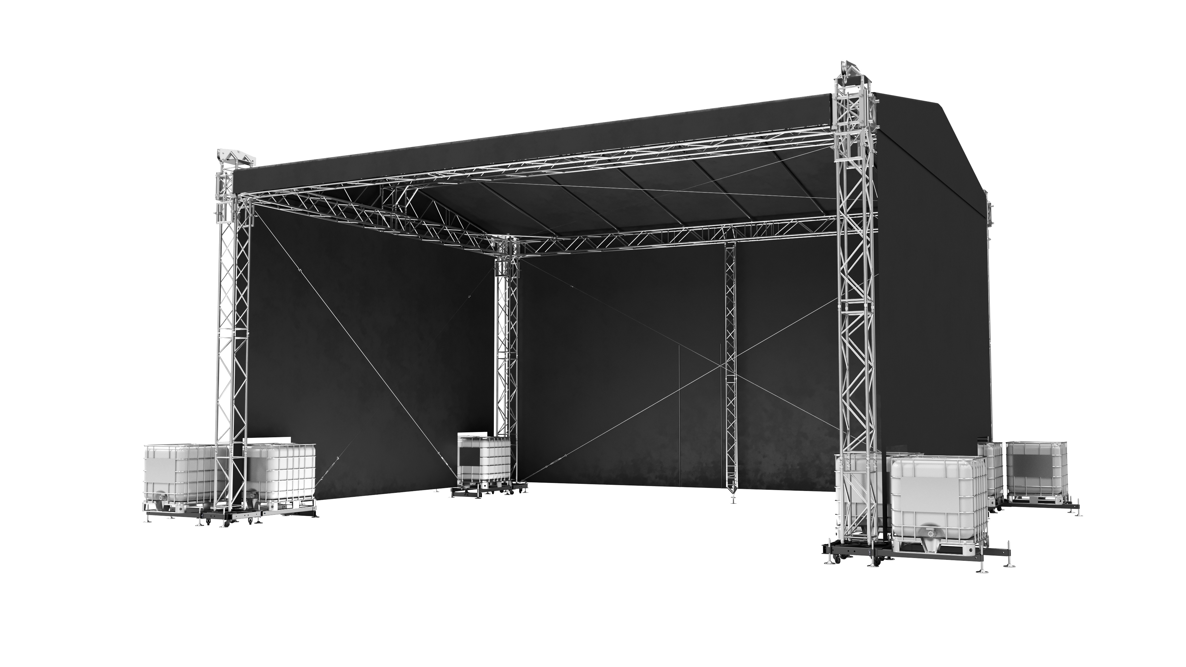 Double Pitch Roof 10 x 8 m / 8 x 6 m