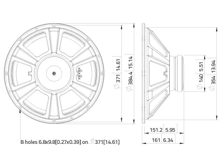 LAVOCE FBASS15-20 15 Zoll Bassgitarrenlautsprecher, Ferrit LAVOCE FBASS15-20 15 Zoll Bassgitarrenlautsprecher, Ferrit