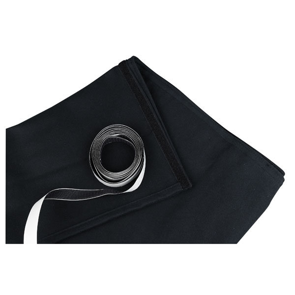 Showgear Skirt for Stage Elements Black, unpleated 6 m (B) - 1 m (H), Schwarz