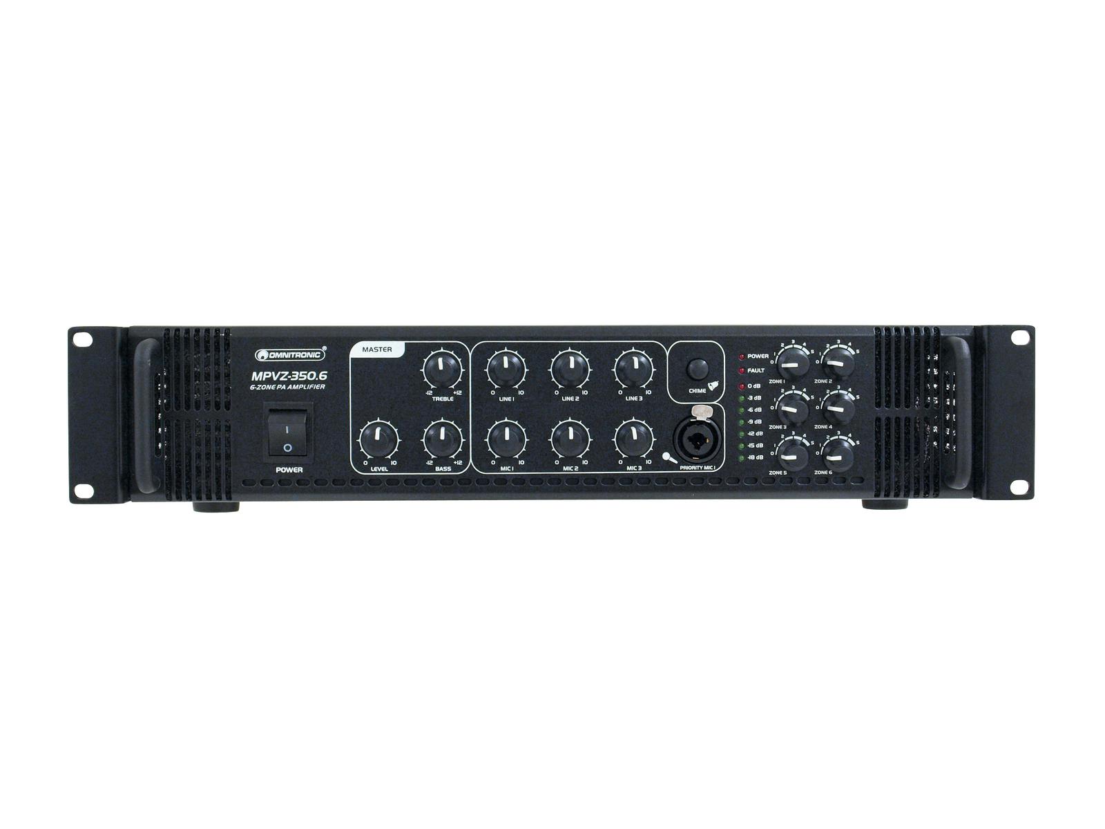 OMNITRONIC MPVZ-350.6 ELA-Mischverstärker OMNITRONIC MPVZ-350.6 ELA-Mischverstärker