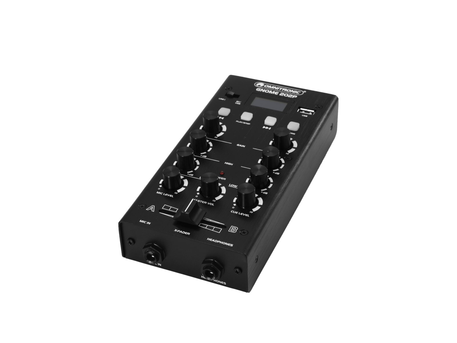 OMNITRONIC GNOME-202P Mini-Mixer schwarz OMNITRONIC GNOME-202P Mini-Mixer schwarz
