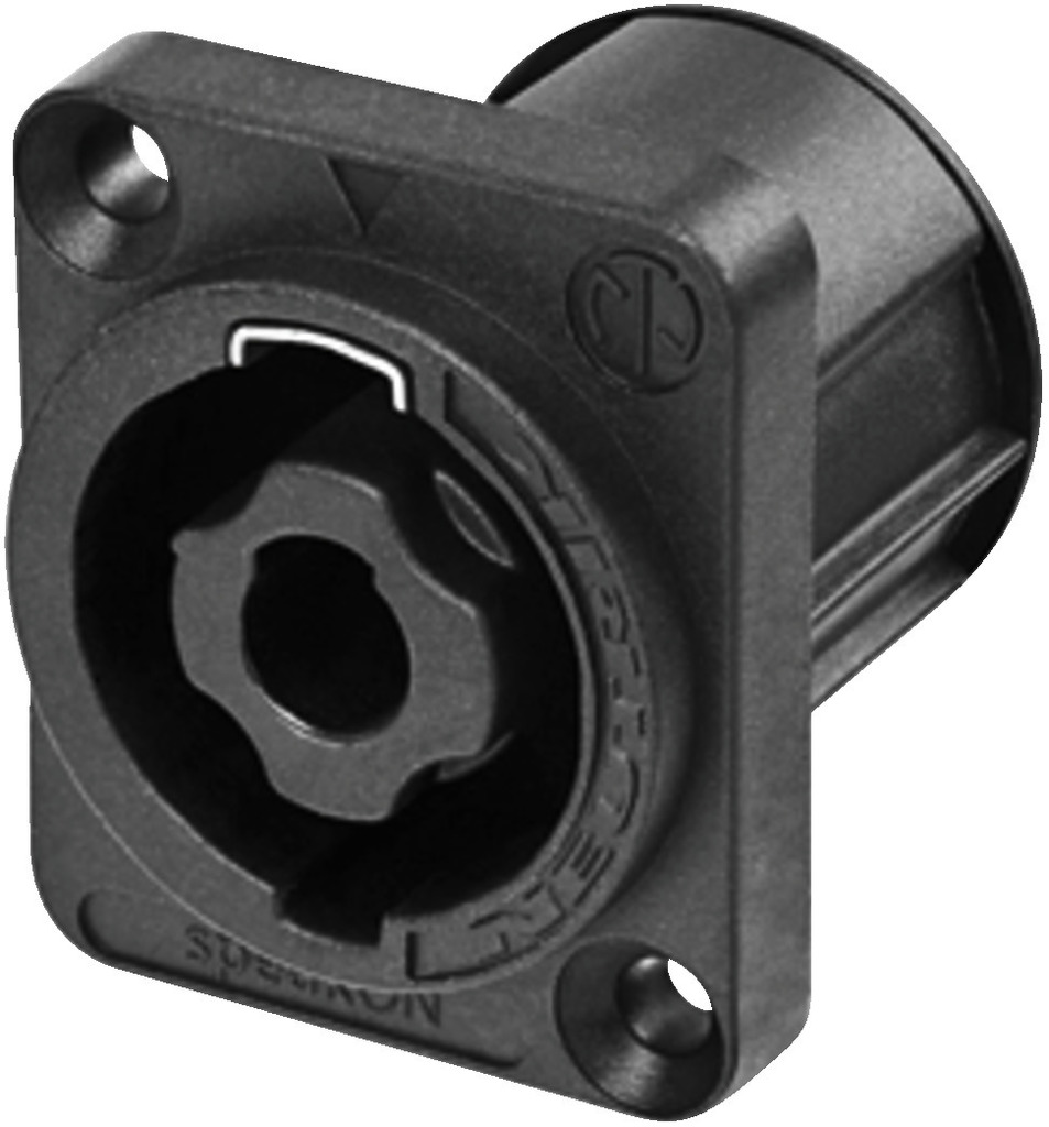 MONACOR NL4MPXX-SB NEUTRIK-SPEAKON-Einbaubuchse