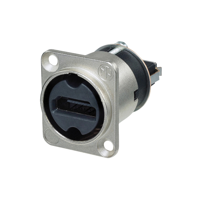 NEUTRIK HDMI Feedthrough Adapter D-size D-förmiges Gehäuse - Nickel NEUTRIK HDMI Feedthrough Adapter D-size D-förmiges Gehäuse - Nickel