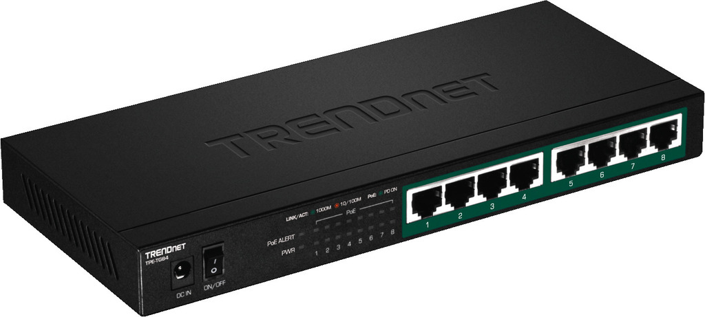 MONACOR TPE-TG84 Power-over-Ethernet-Gigabit-Switch MONACOR TPE-TG84 Power-over-Ethernet-Gigabit-Switch