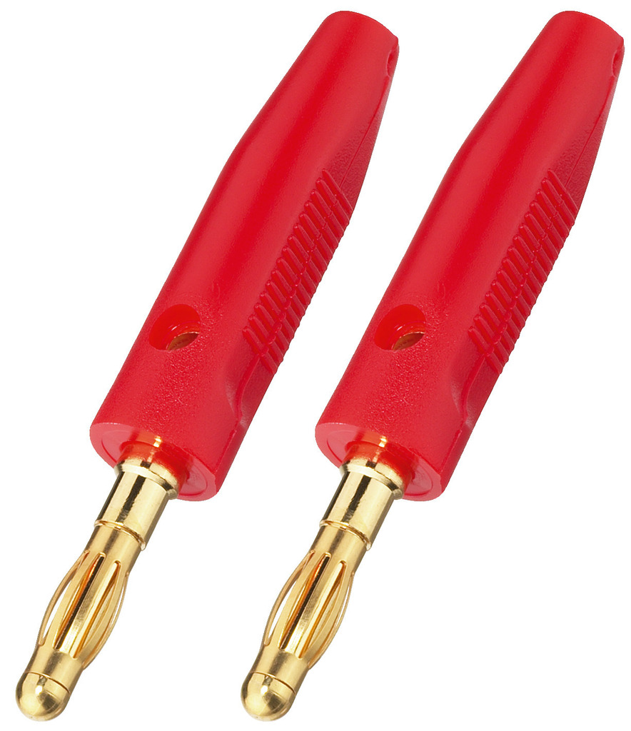 MONACOR BP-30G/RT LS-Bananensteckerpaar, 4 mm MONACOR BP-30G/RT LS-Bananensteckerpaar, 4 mm