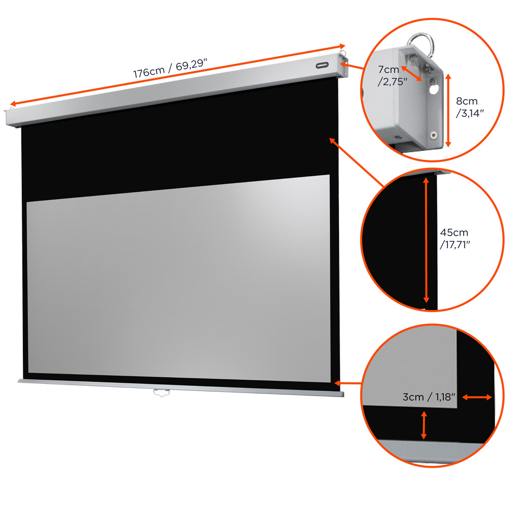 celexon Leinwand Rollo Professional Plus 160 x 90 cm - 72"