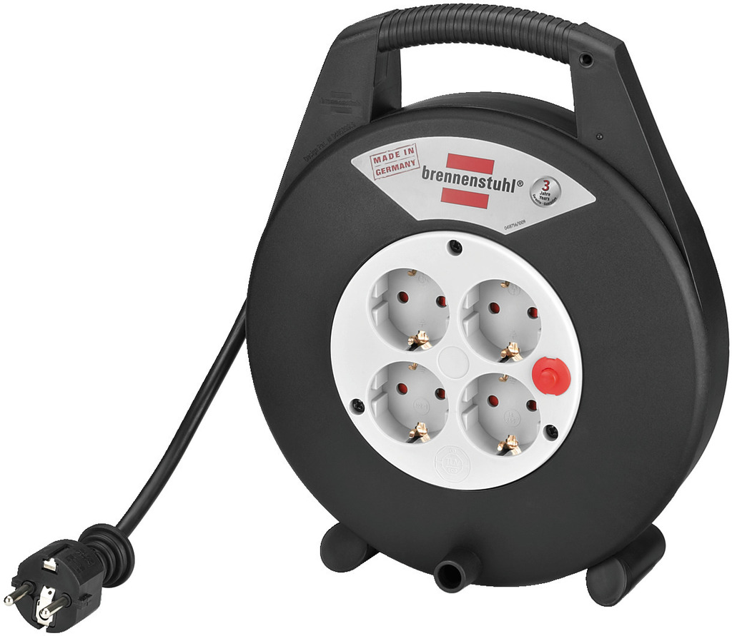 MONACOR MCR-10 Kabeltrommel, 10 m Netzkabel