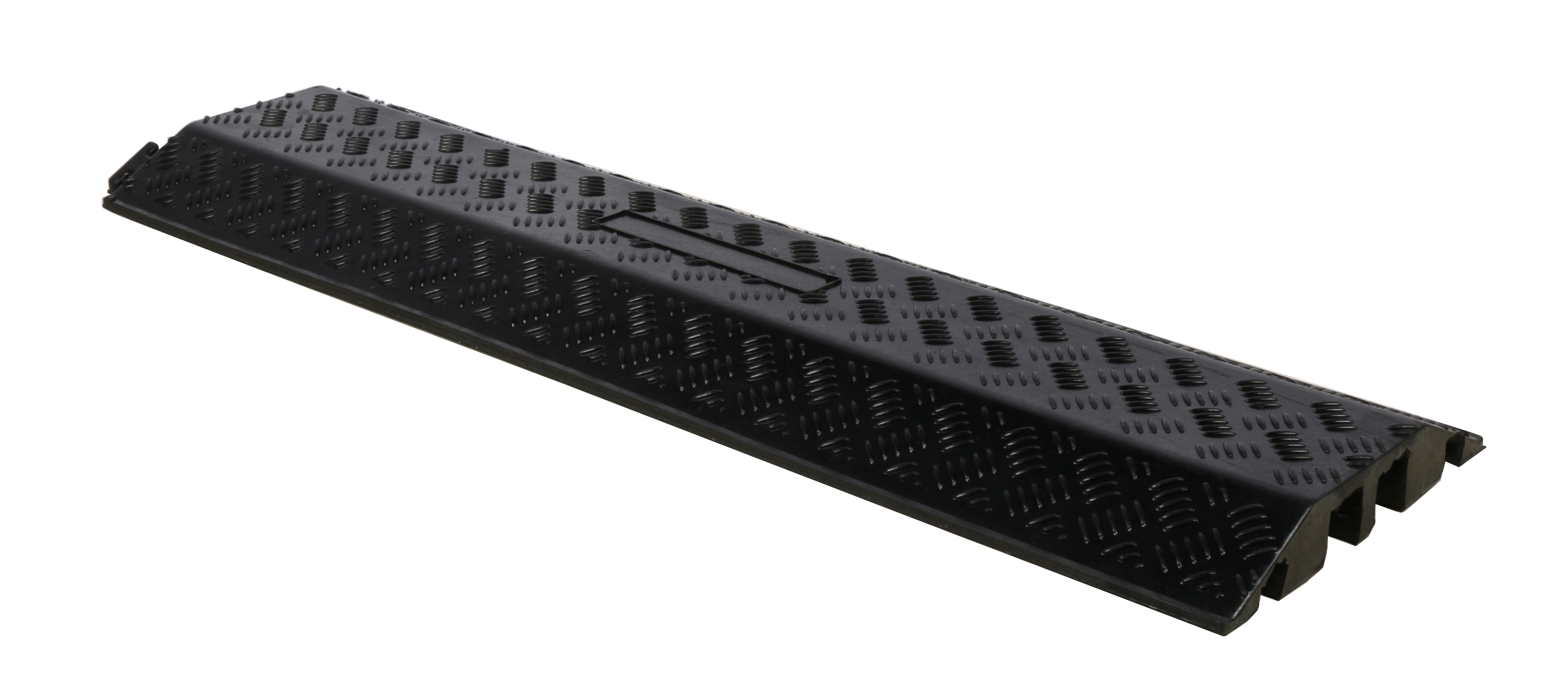 Cable board 2 channel 37x37mm black standard version