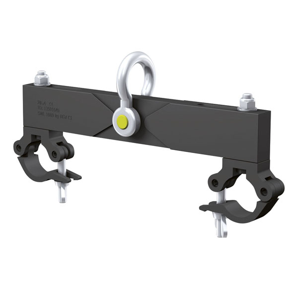 Milos Ceiling Support with Shackle 1 Tonne, 290–400 mm, Schwarz