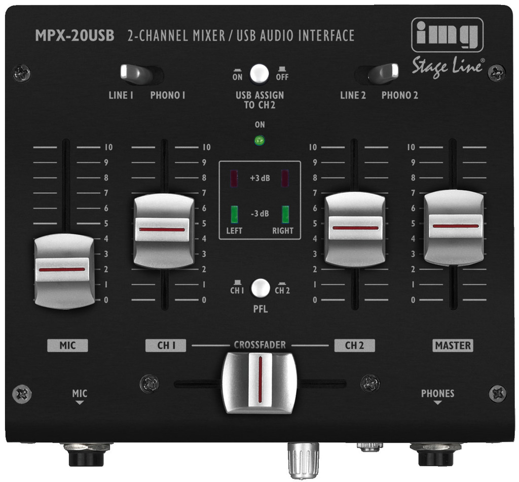IMG STAGELINE MPX-20USB Stereo-Mischpult