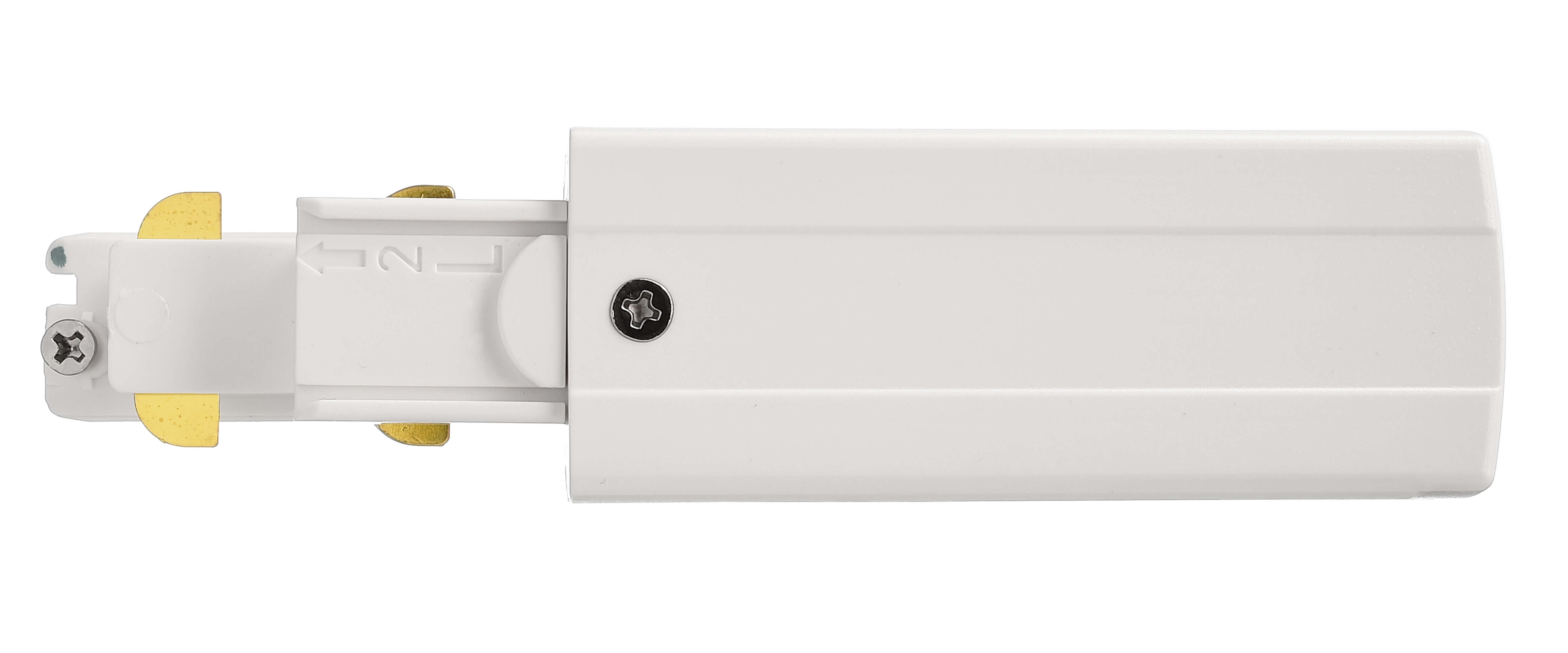 D Line DALI elektrischer Einspeiser links, weiß