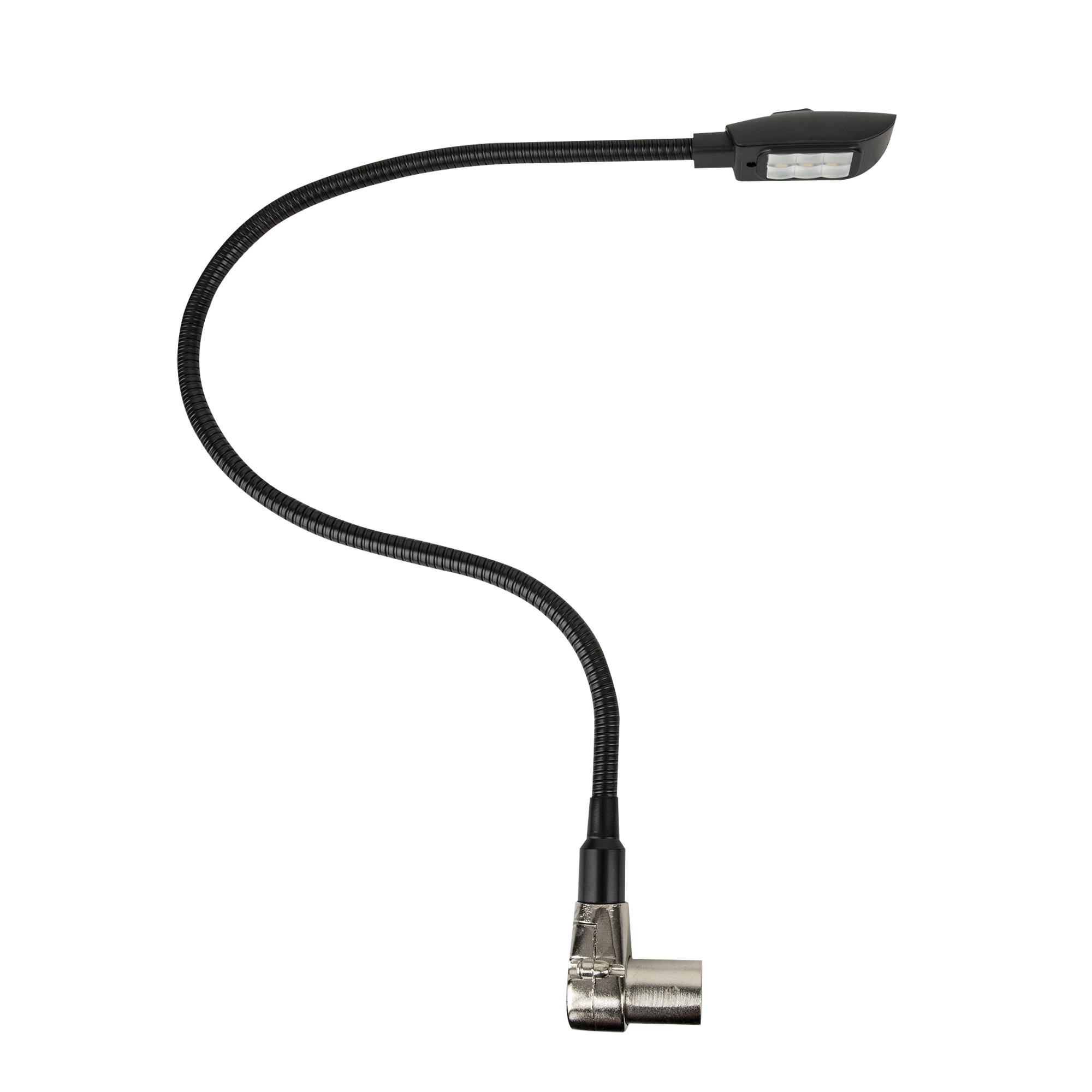 SHOWGEAR GooseLight XLR, CW 40 cm - 3-pin right-angled 40 cm - 3-polig rechtwinklig