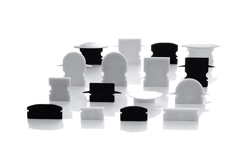 Endkappe R-AU-02-10 Set 2 Stk, Grau