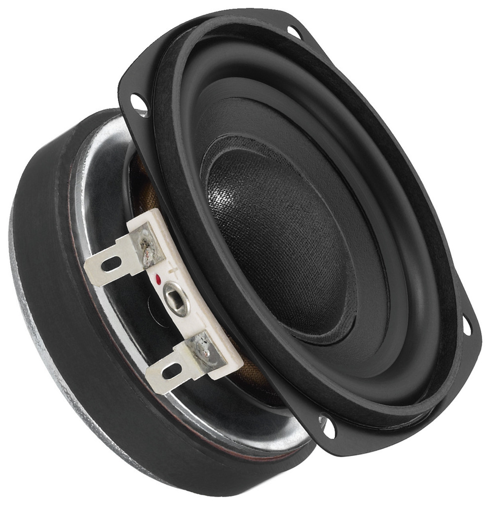 MONACOR SPH-75/8 Hi-Fi-Miniatur-Tiefmitteltöner, 15 W, 8 Ω
