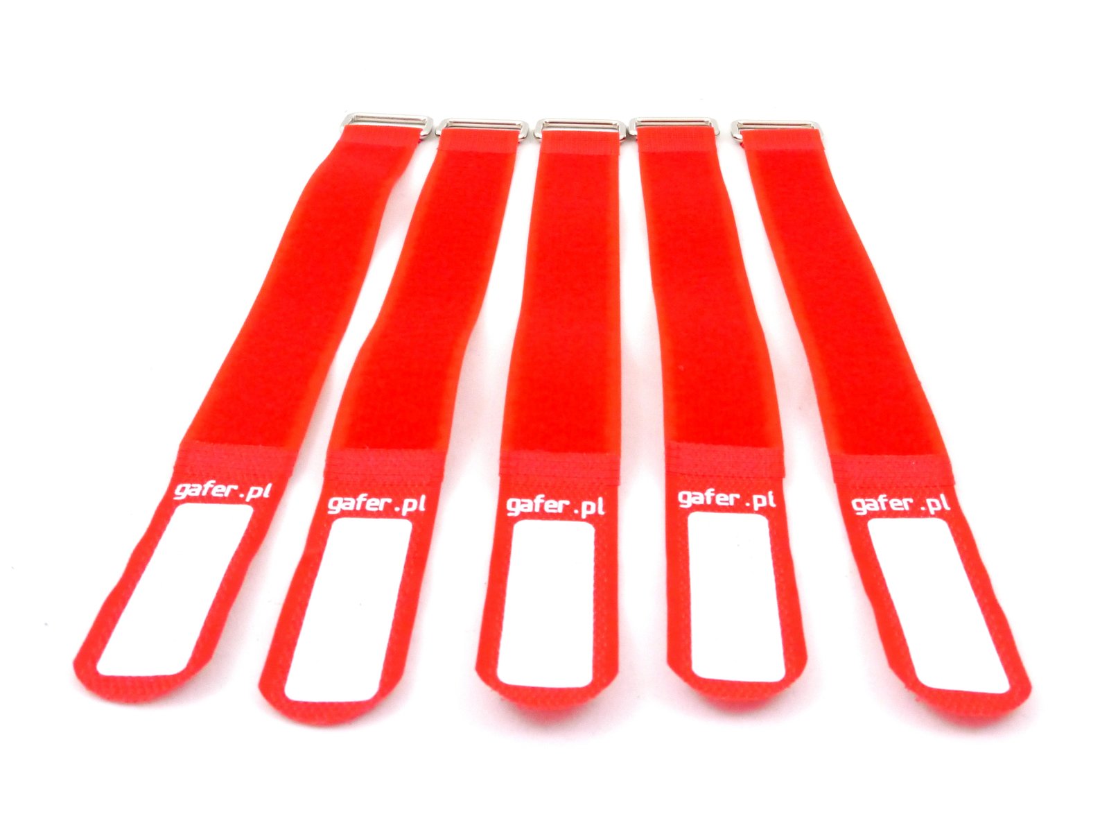 GAFER.PL Kabelbinder Klettverschluss 25x260mm 5er Pack rot GAFER.PL Kabelbinder Klettverschluss 25x260mm 5er Pack rot