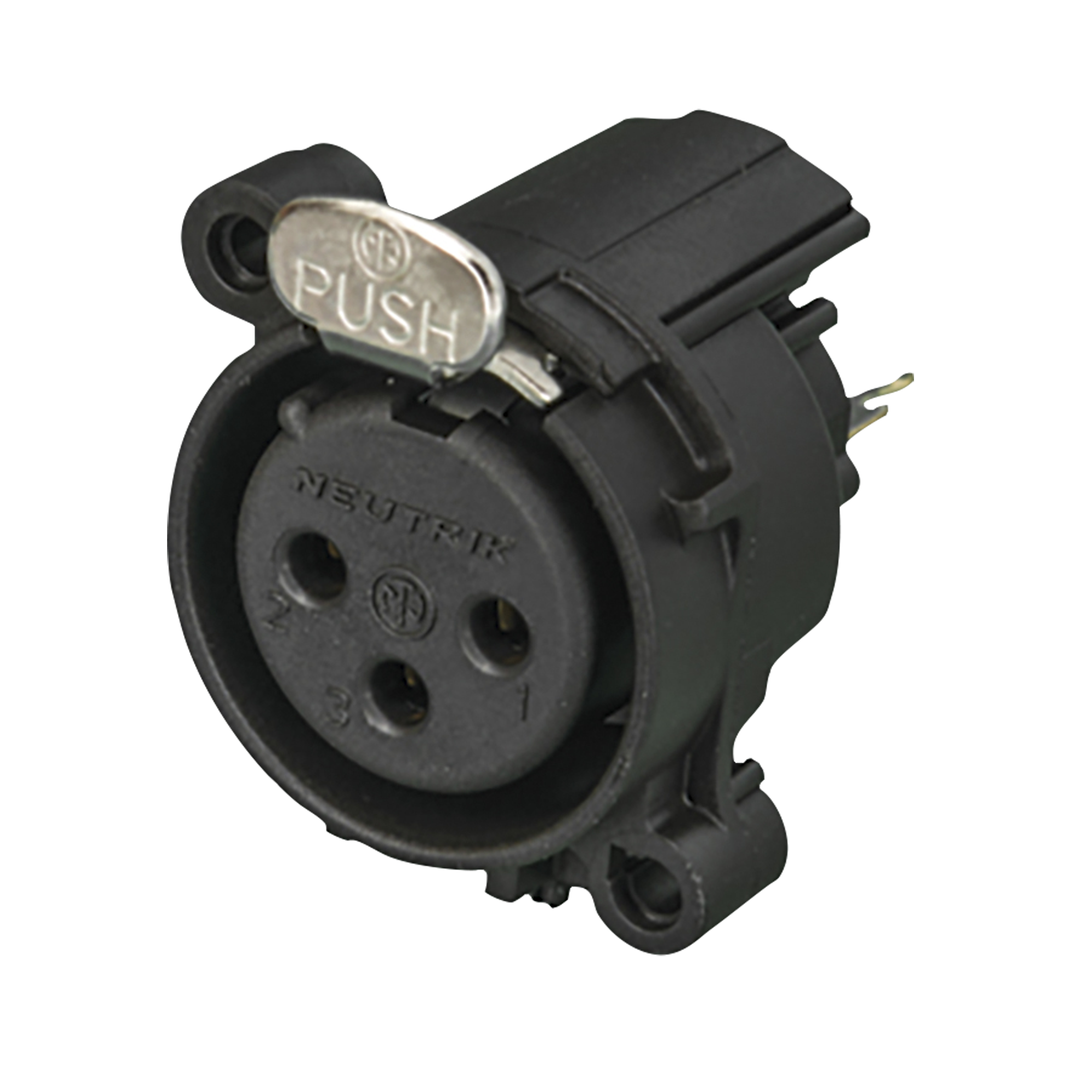 NEUTRIK XLR 3-pin Receptacle - female Horizontale Leiterplattenmontage