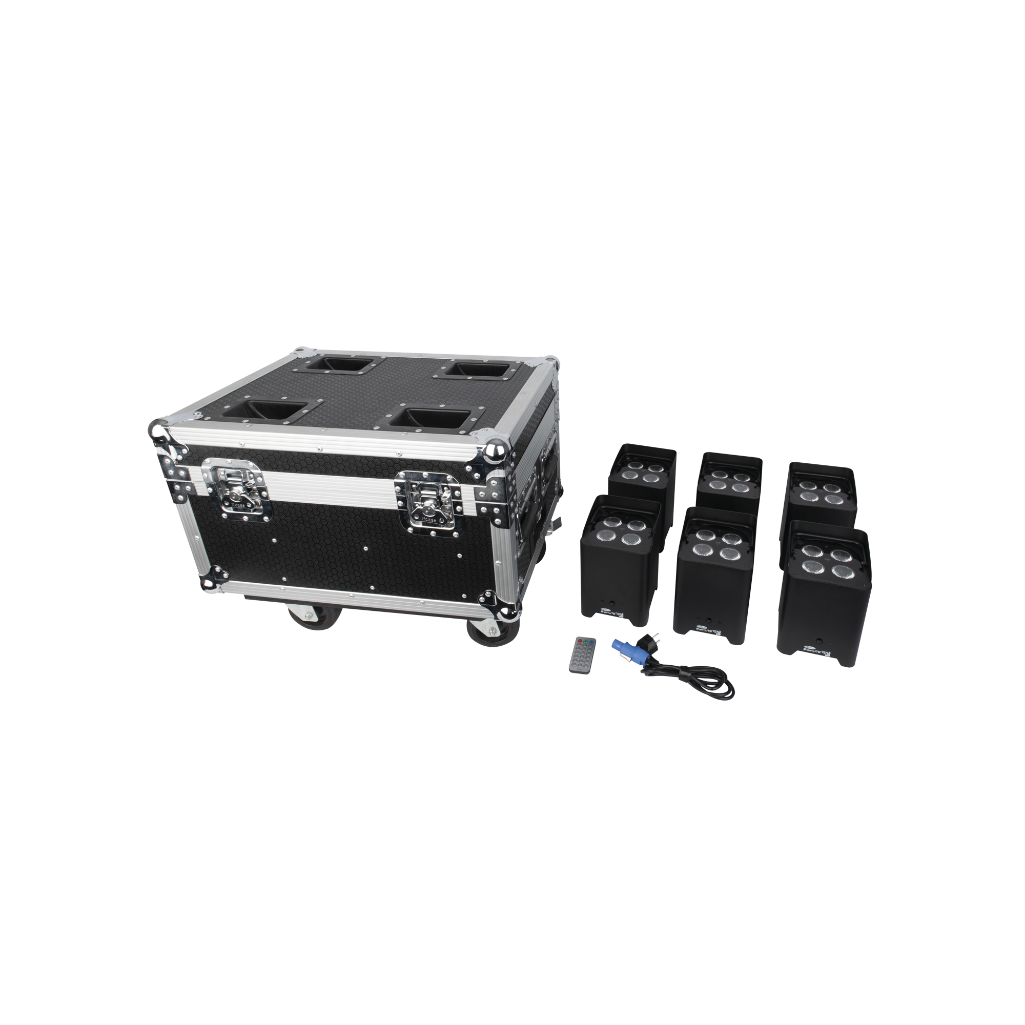 Showtec EventLITE 4/10 Q6 Set Flightcase inkl. 6 x EventLITE 4/10 Q6