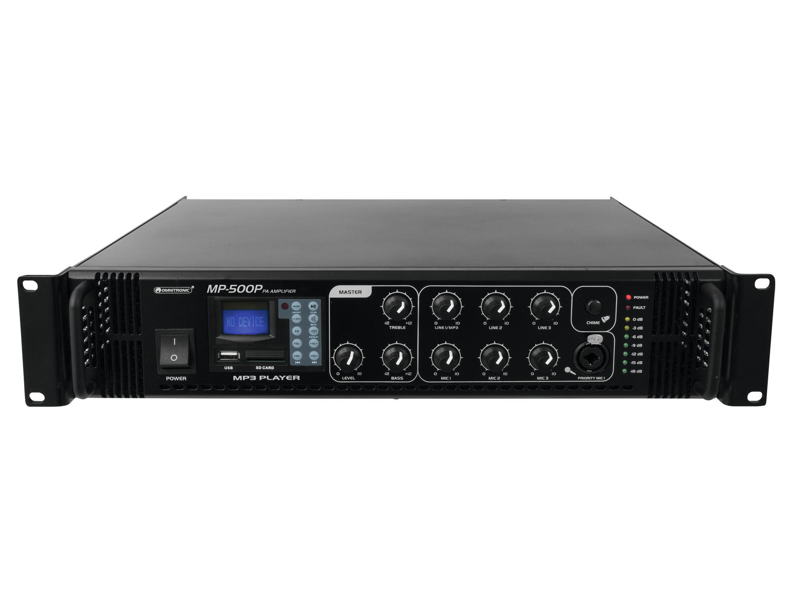 OMNITRONIC MP-500P ELA-Mischverstärker OMNITRONIC MP-500P ELA-Mischverstärker