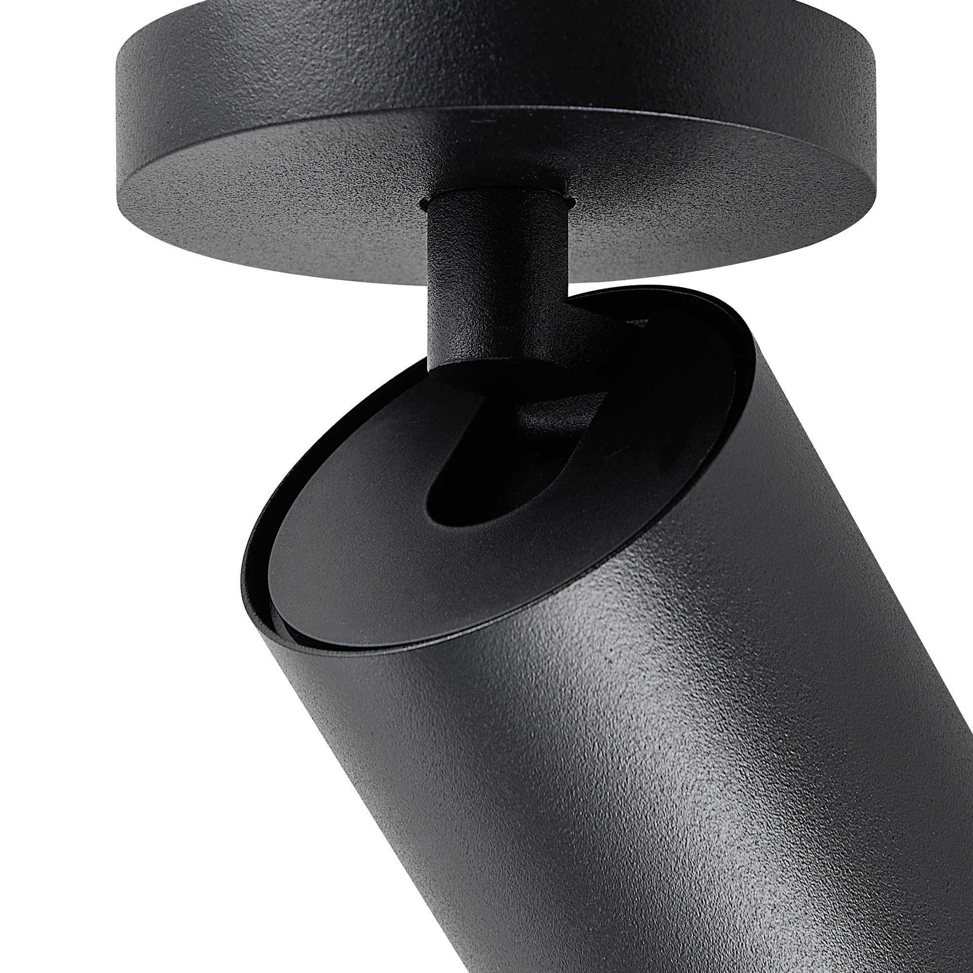 Can Tilt Round, 1x 7,5 W GU10, Schwarz