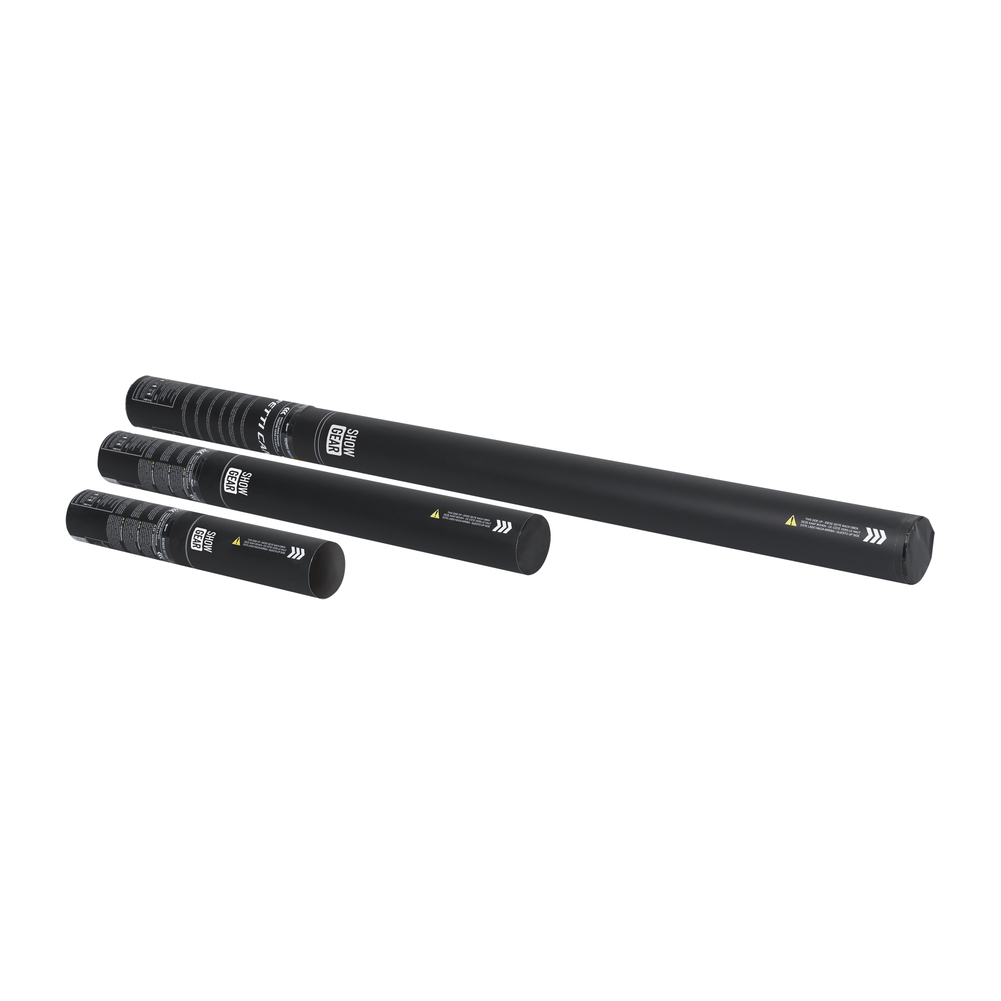 Showgear Handheld Streamer Cannon Pro 80 cm, schwarz, feuerhemmend und biologisch abbaubar