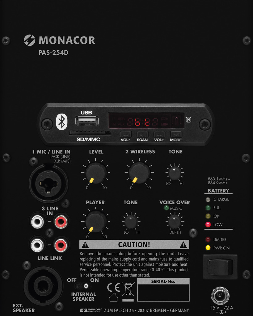 MONACOR PAS-254D Prozessions-Anlage