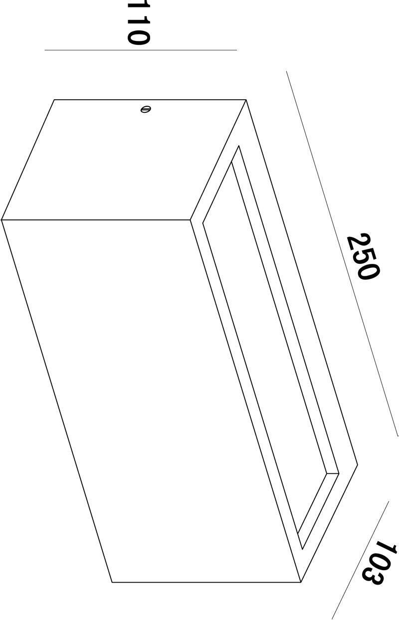 Rilongo Up and Down, 1x max. 18 W E27, Grau