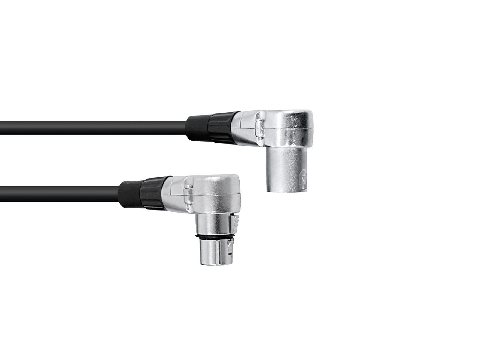 OMNITRONIC XLR Kabel 3pol 3m 90° sw OMNITRONIC XLR Kabel 3pol 3m 90° sw