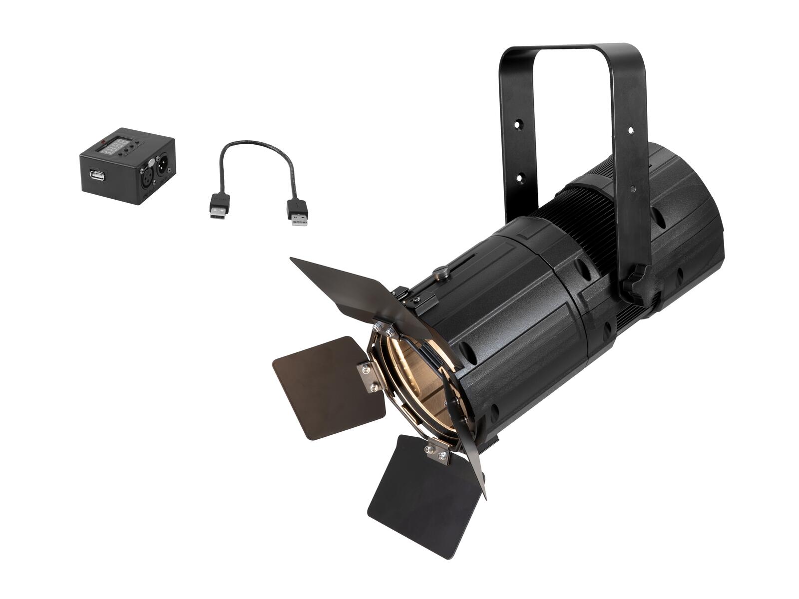 EUROLITE Set LED PFR-50 WW Fresnel Spot + DMX-Interface EUROLITE Set LED PFR-50 WW Fresnel Spot + DMX-Interface