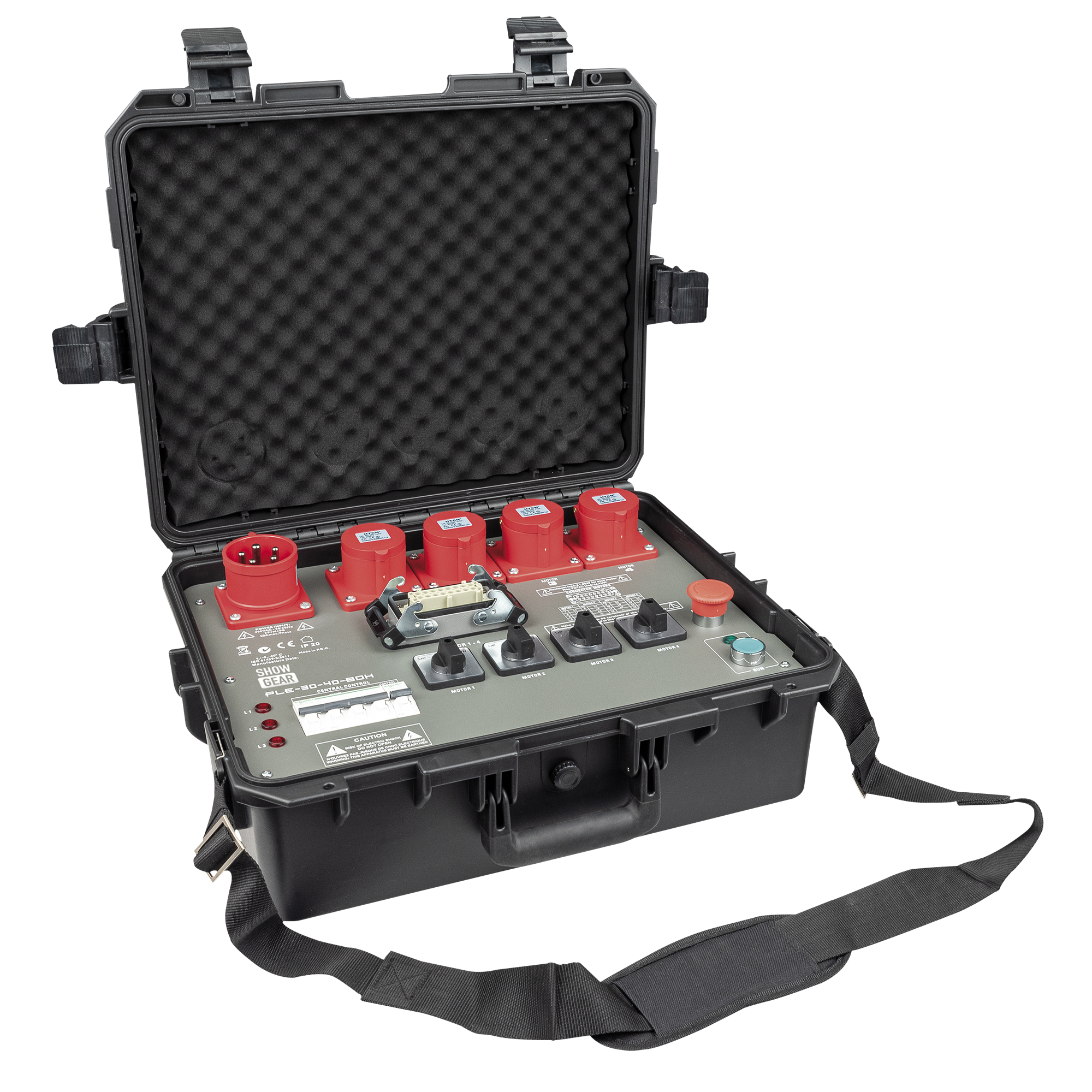 SHOWGEAR PLE-30-40 - Direct Control Chain Hoist Controller - Box version 4-Channel 4-Kanal