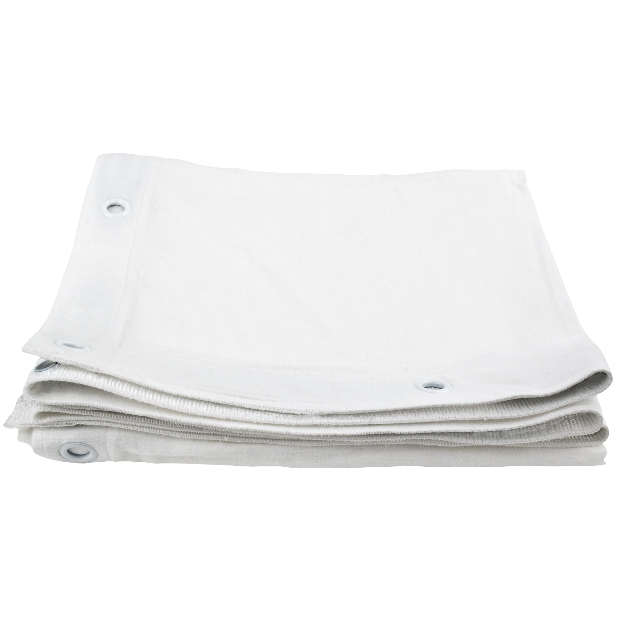 Showgear Square Cloth Dekomolton 160 g/m² Weiß - 340 (B) x 340 (H) cm - 60 Bindungsgummis