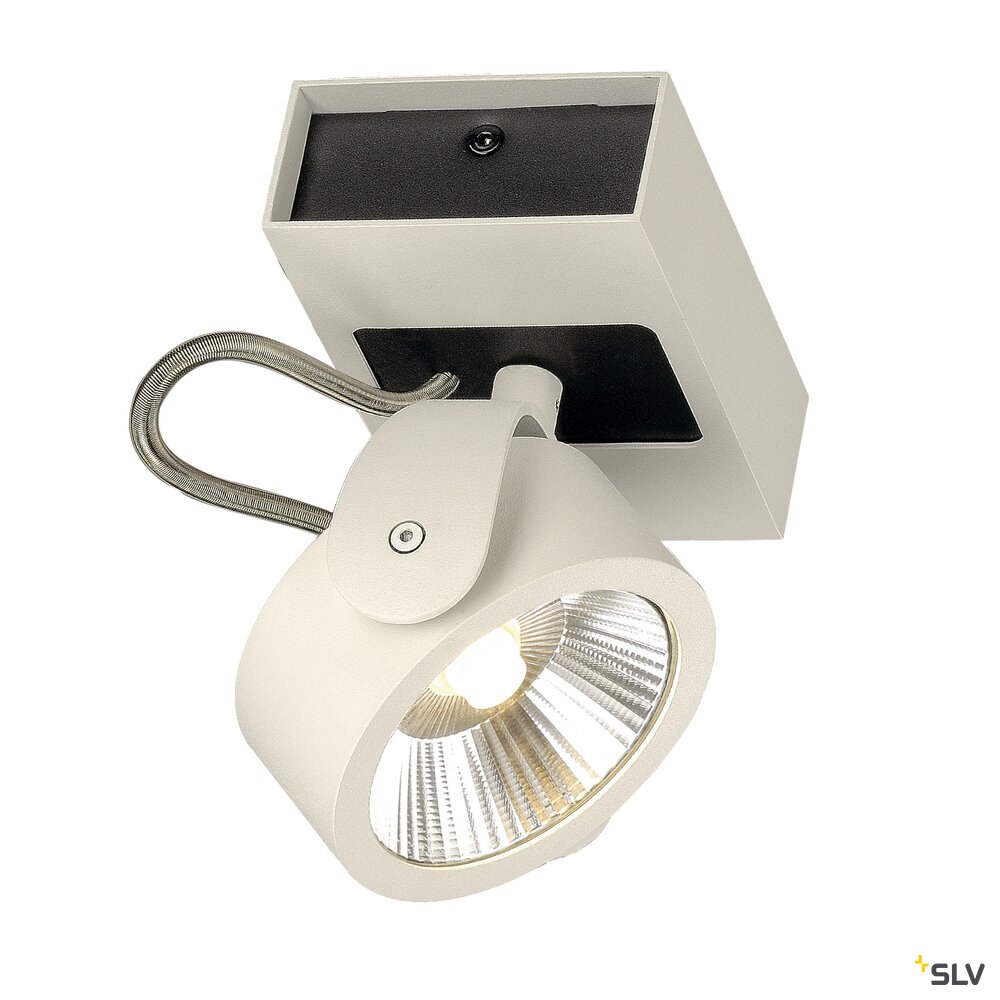 KALU LED 1 Wand- und Deckenleuchte, weiss/schwarz, 3000K, 60°