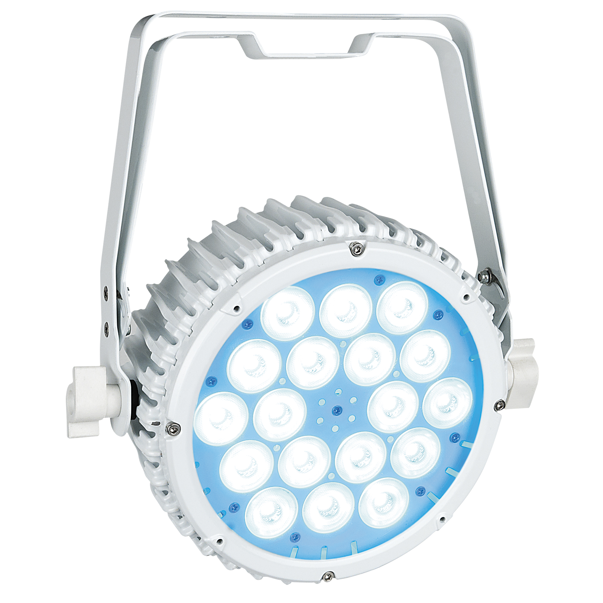 SHOWTEC Compact Par 18 MKII 18x 3 W RGB LED Par - white 18x 3 W RGB LED PAR - weiß SHOWTEC Compact Par 18 MKII 18x 3 W RGB LED Par - white 18x 3 W RGB LED PAR - weiß