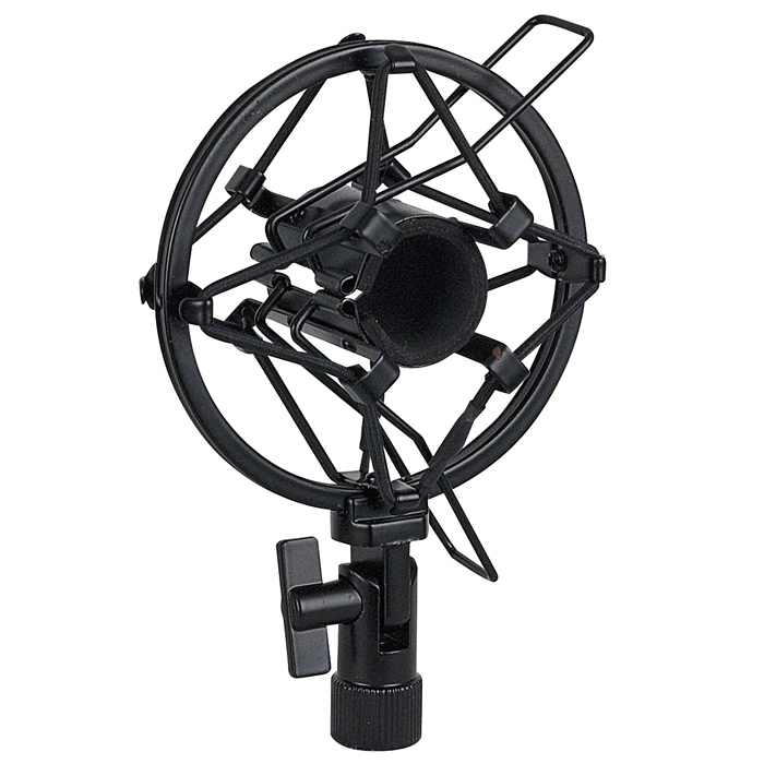 Showgear Microphone Holder 22-24 mm 22-24 mm, schwarz, Anti-Shock-Halterung