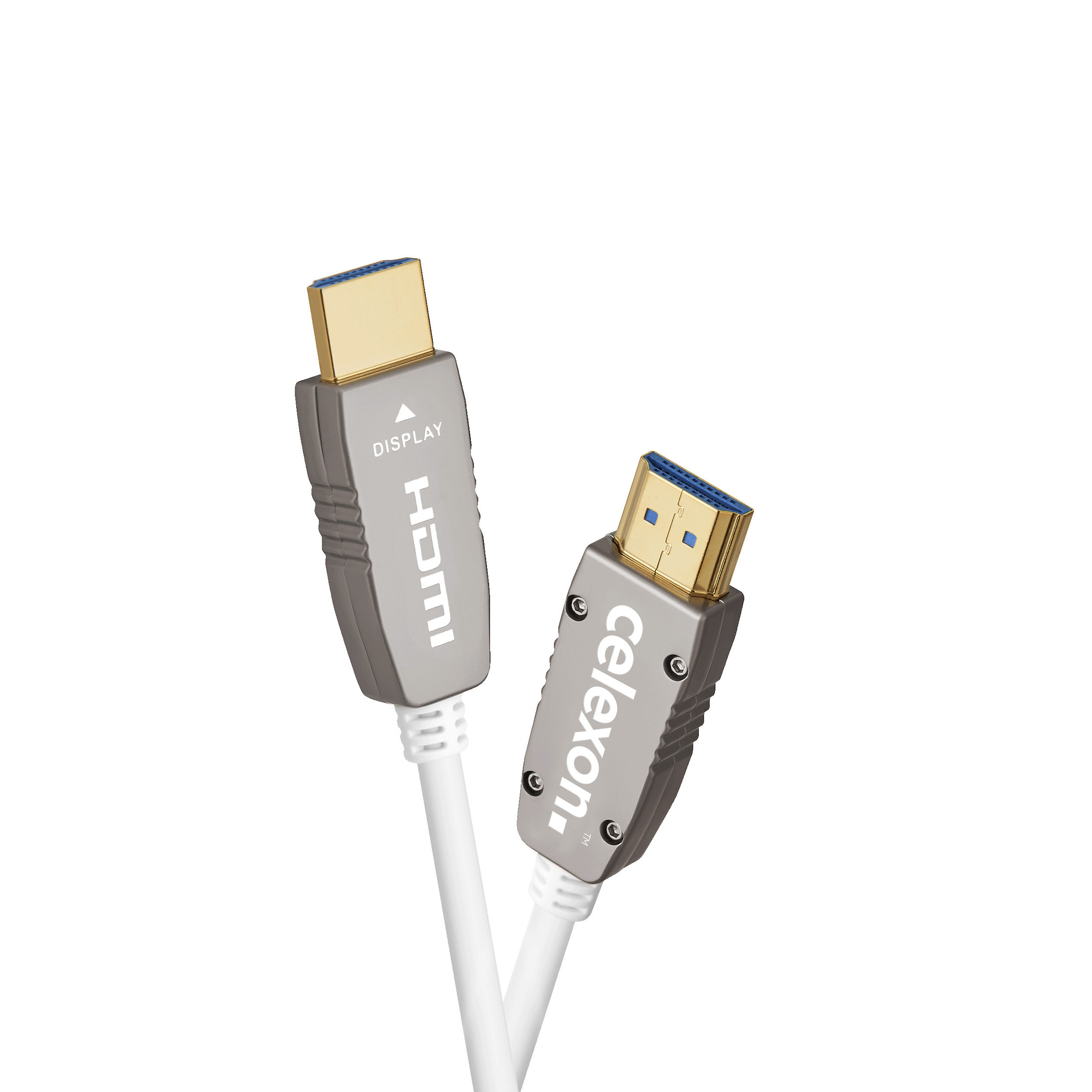 celexon UHD Optical Fibre HDMI 8K 48Gbps Active Kabel 50m, weiß