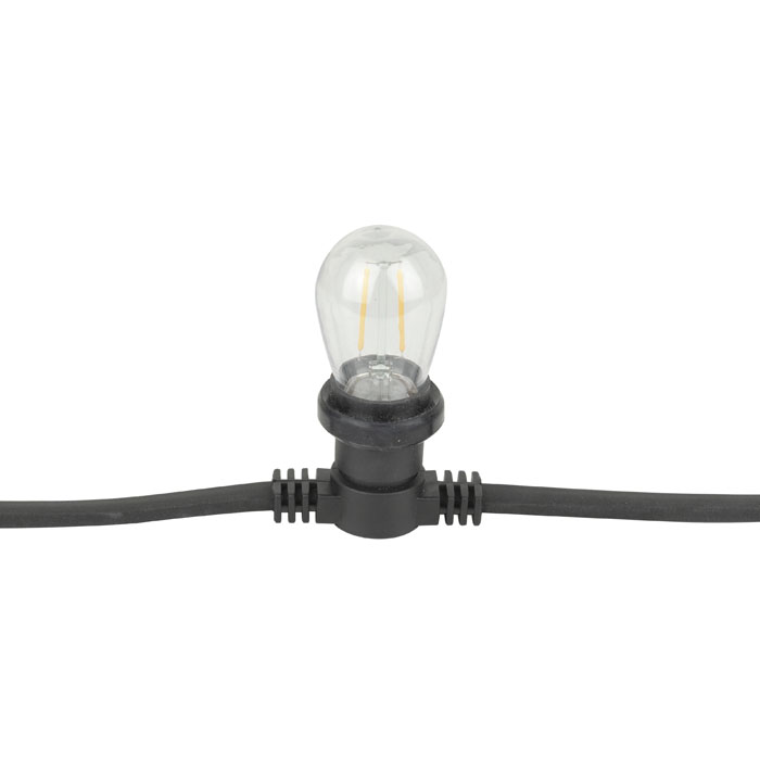 SHOWGEAR Festoon Light E27 100 cm Abstand - schwarz - 50 m SHOWGEAR Festoon Light E27 100 cm Abstand - schwarz - 50 m