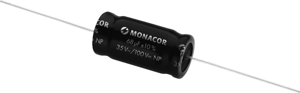 MONACOR LSC-680NP Bipolare Elektrolytkondensatoren, 68 µF