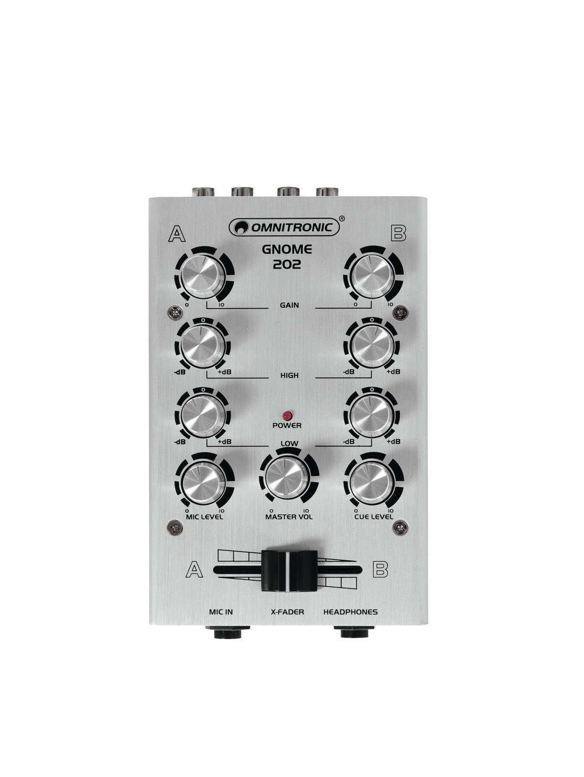 OMNITRONIC GNOME-202 Mini-Mixer silber OMNITRONIC GNOME-202 Mini-Mixer silber
