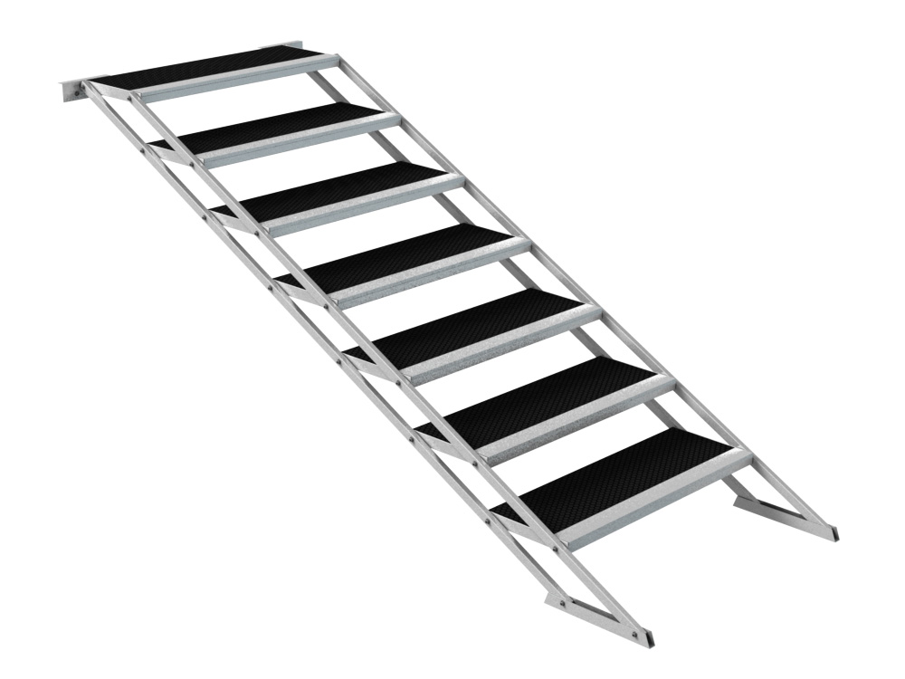 Treppe variabel 100-180cm sieben Stufen für GT Stage Deck