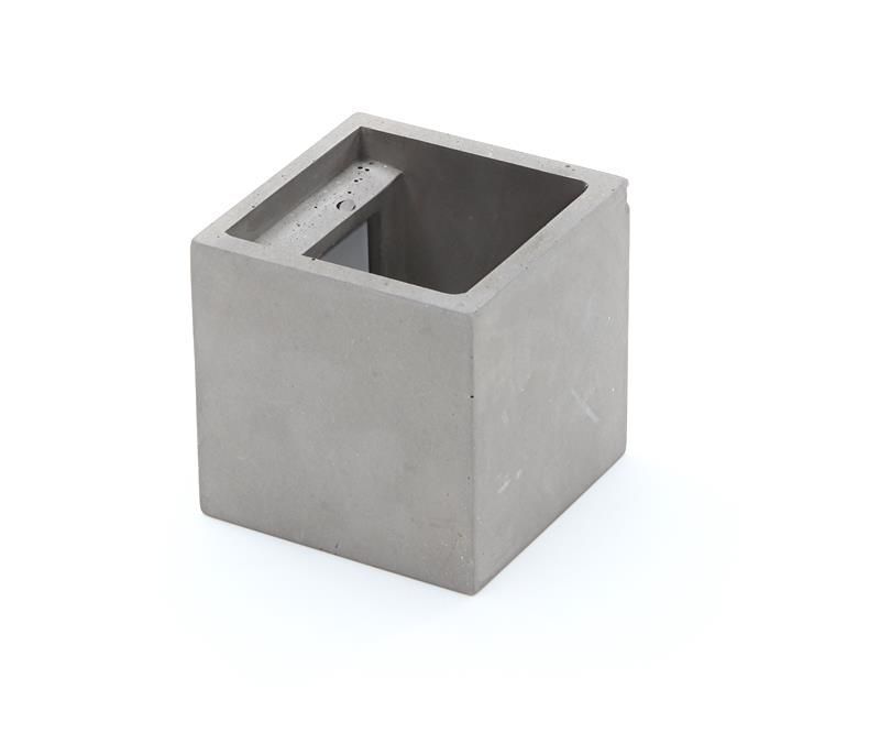 Cube, 1x max. 25 W G9, Grau