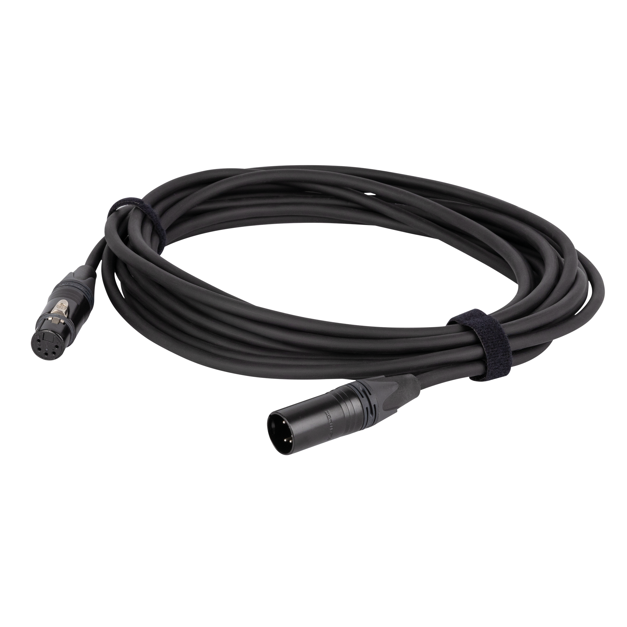 DAP FLN08 - DMX & AES/EBU XLR/M 5P to XLR/F 5P Neutrik NC5-BAG Series 6 m 6 m - versilbert