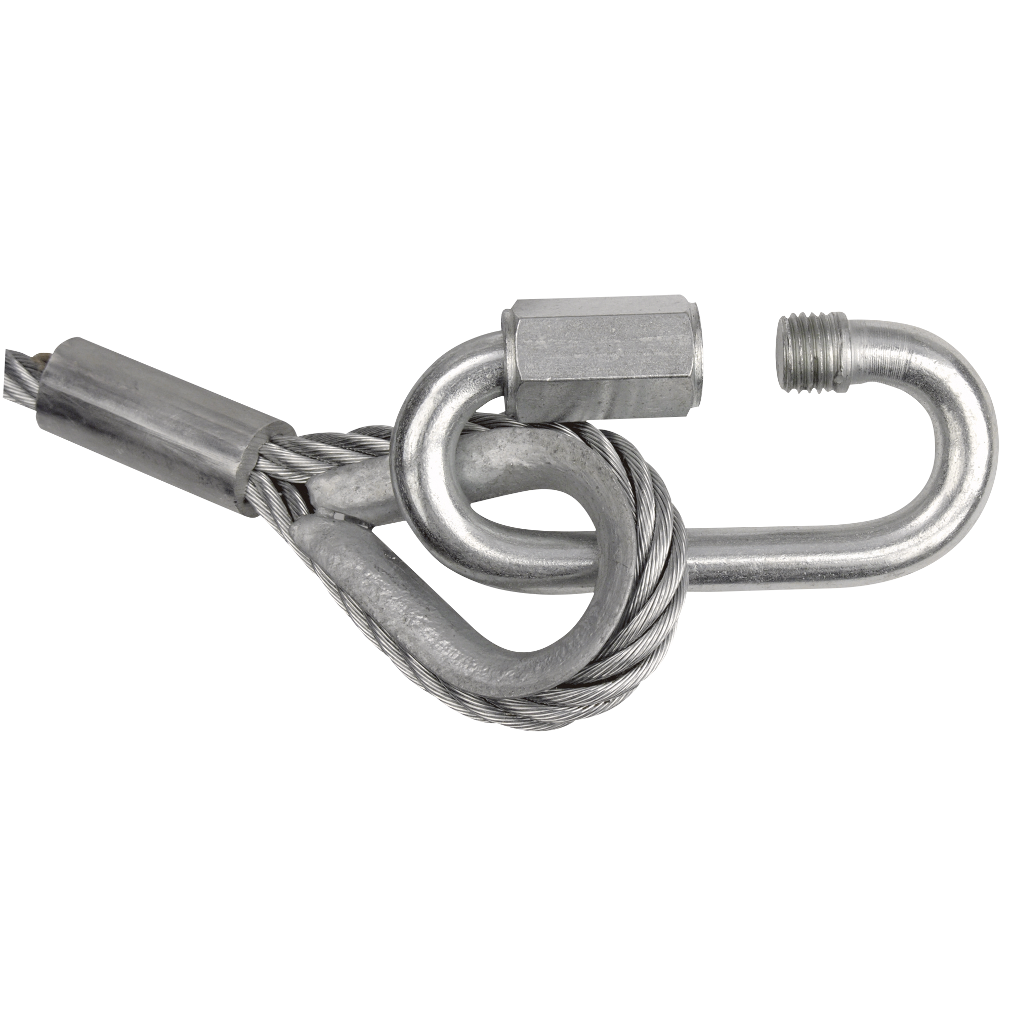 SHOWGEAR Safety Cable 8 mm - BGV-C1 WLL: 64 kg - 100 cm - silver WLL: 64 kg - 100 cm - Silber