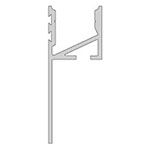 Fliesen-Profil Abschluss EA-03-12, 3m, Weiß Fliesen-Profil Abschluss EA-03-12, 3m, Weiß