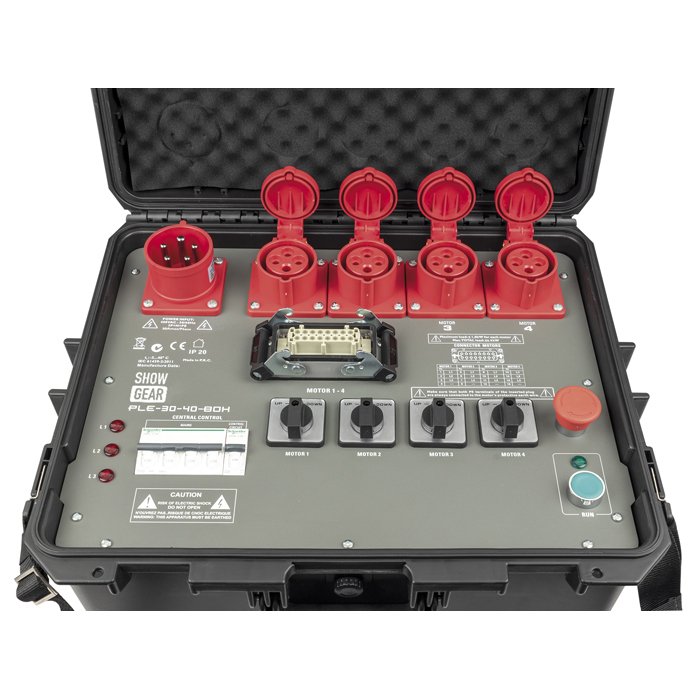 Showgear PLE-30-40 - Direct Control Chain Hoist Controller - Box version 4-Kanals Kettenzug Controller