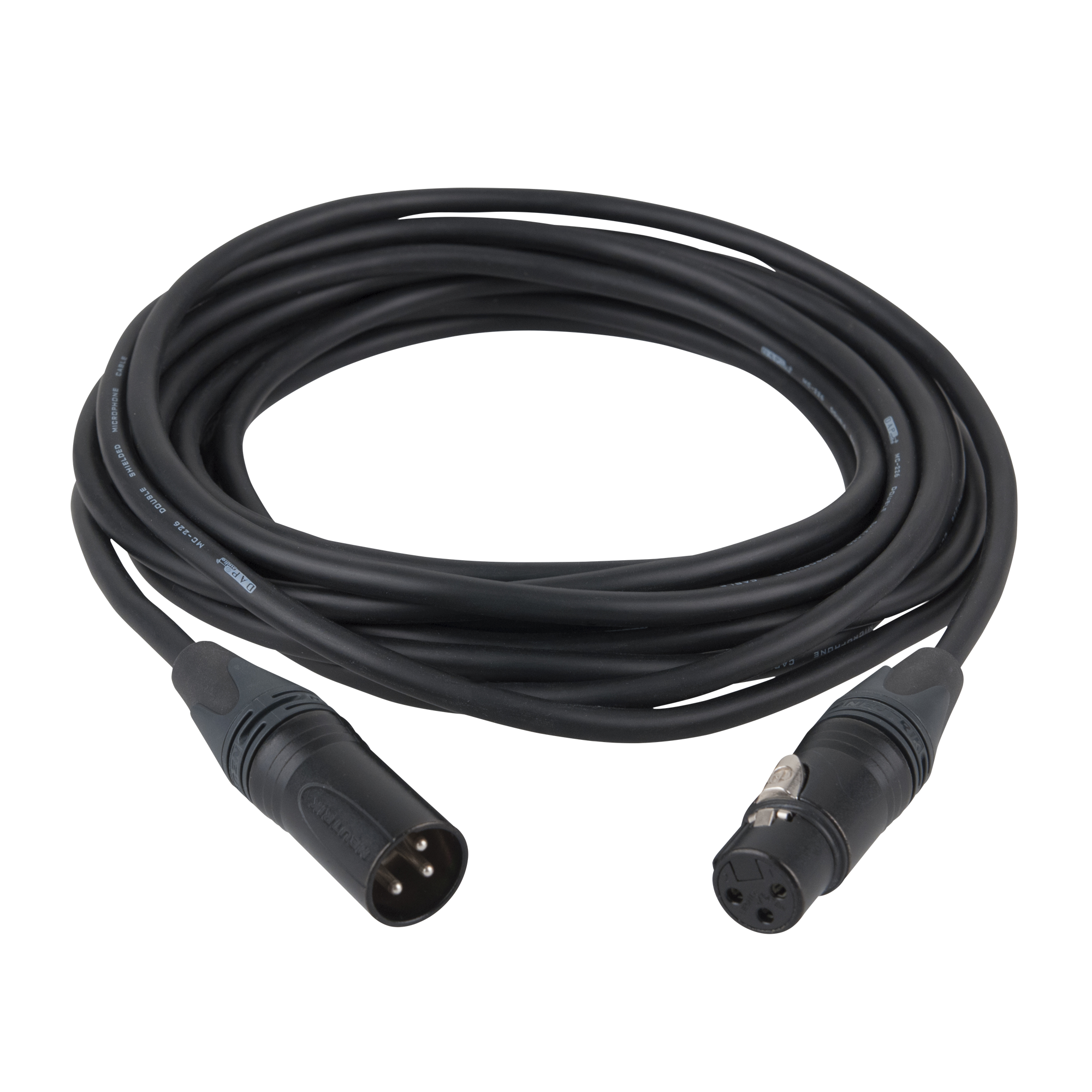 DAP FL72 - bal. XLR/M 3P to XLR/F 3P Neutrik XX series 10 m - black 10 m - schwarz