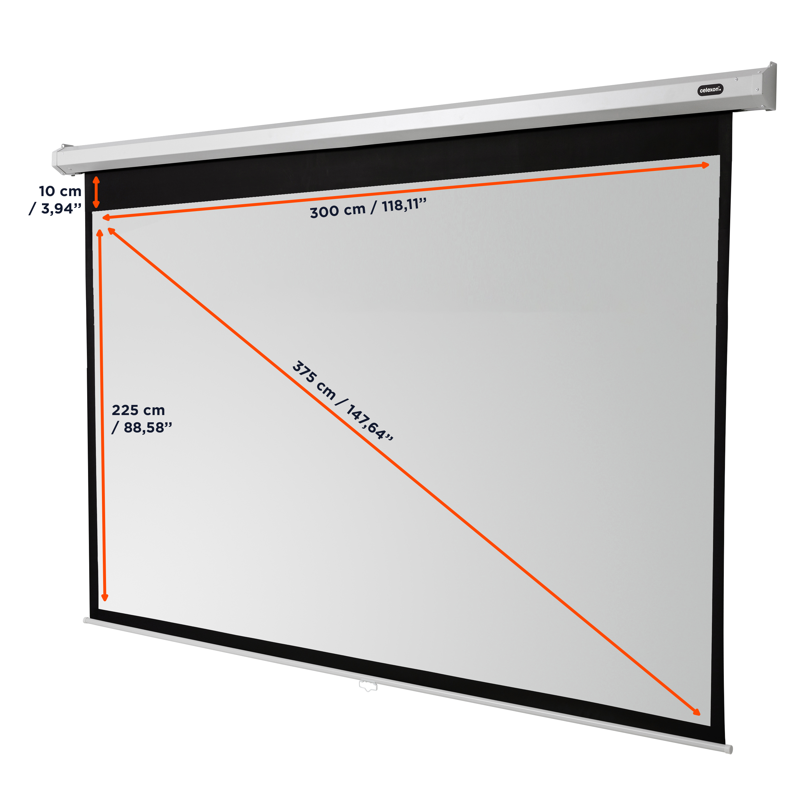 celexon Leinwand Rollo Economy 300 x 225 cm