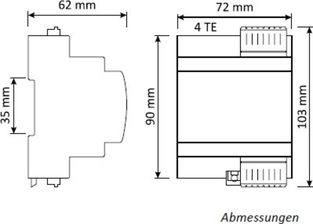 MONACOR EPS30/100V-MI 100-V-ELA-Verstärker, Hutschiene