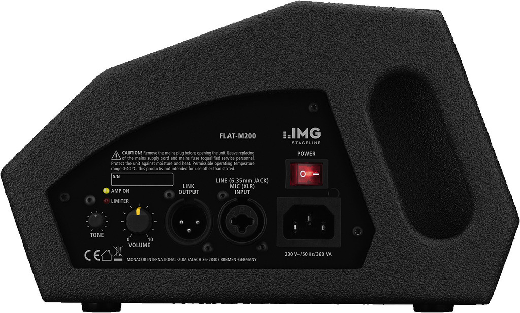 IMG STAGELINE FLAT-M200 Aktive PA-Bühnenmonitorbox, 300 W IMG STAGELINE FLAT-M200 Aktive PA-Bühnenmonitorbox, 300 W